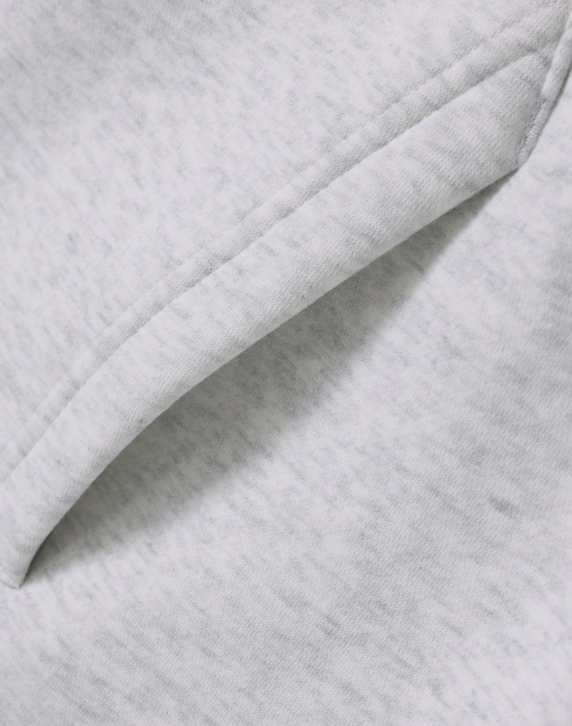 Unisex Premium Fleece Oversized Hoodie - White Marl - View