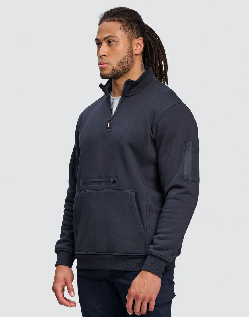Unisex Premium Fleece Half Zip Work Sweat - view