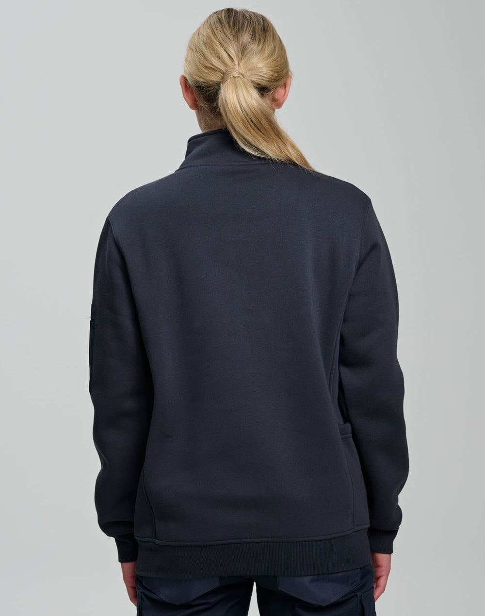 Unisex Premium Fleece Half Zip Work Sweat - view