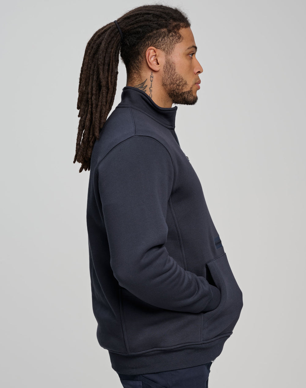 Unisex Premium Fleece Half Zip Work Sweat - view