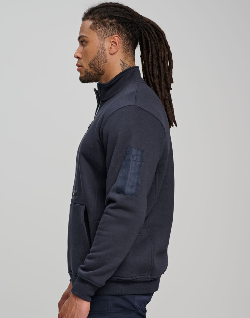 Unisex Premium Fleece Half Zip Work Sweat - view