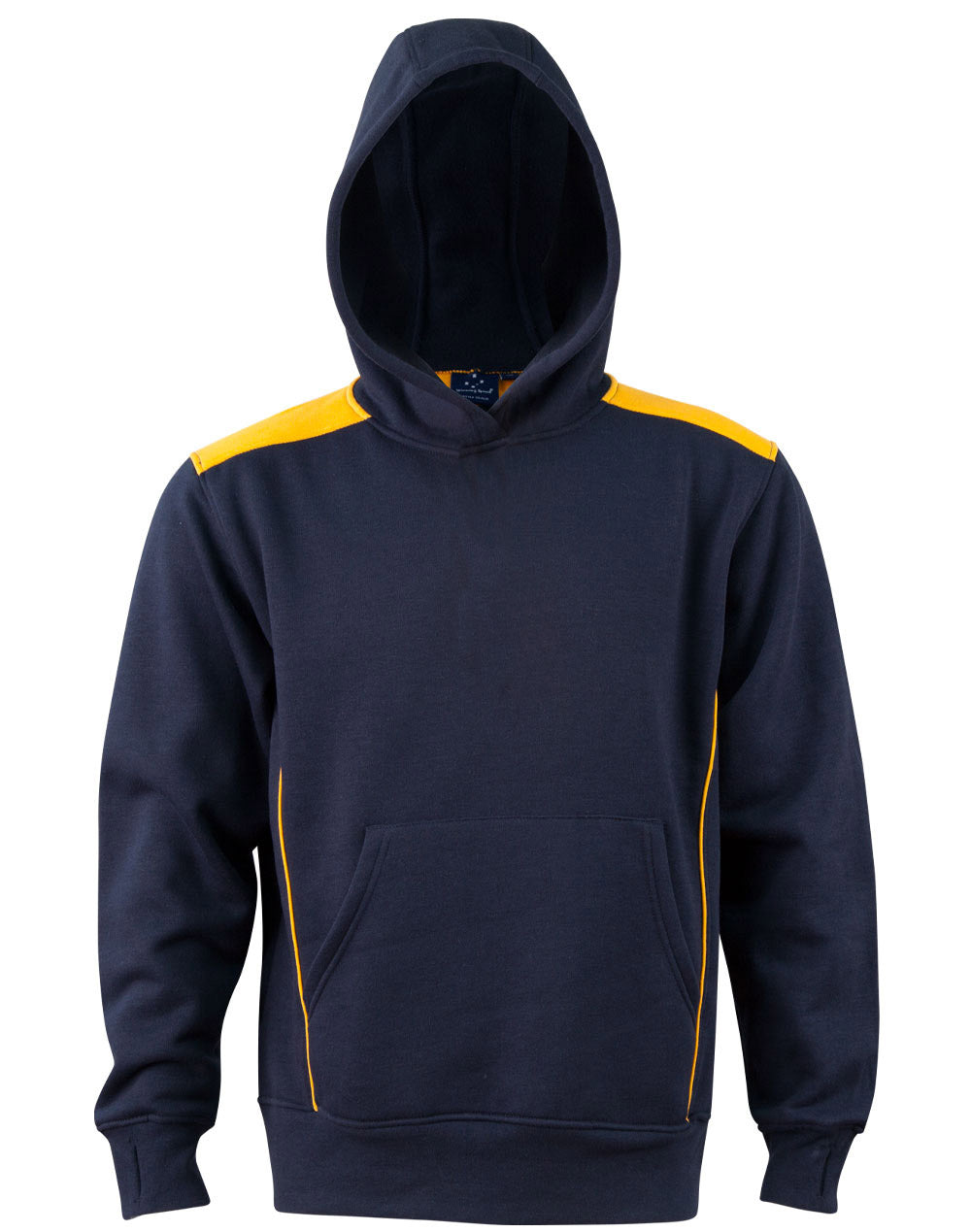 Croxton Hoodie Kid's - Navy/Gold - Front