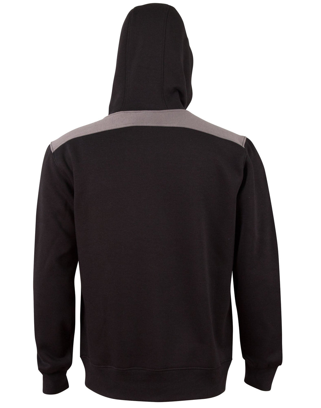 Croxton Hoodie Adult Unisex - Black/Ash - Back
