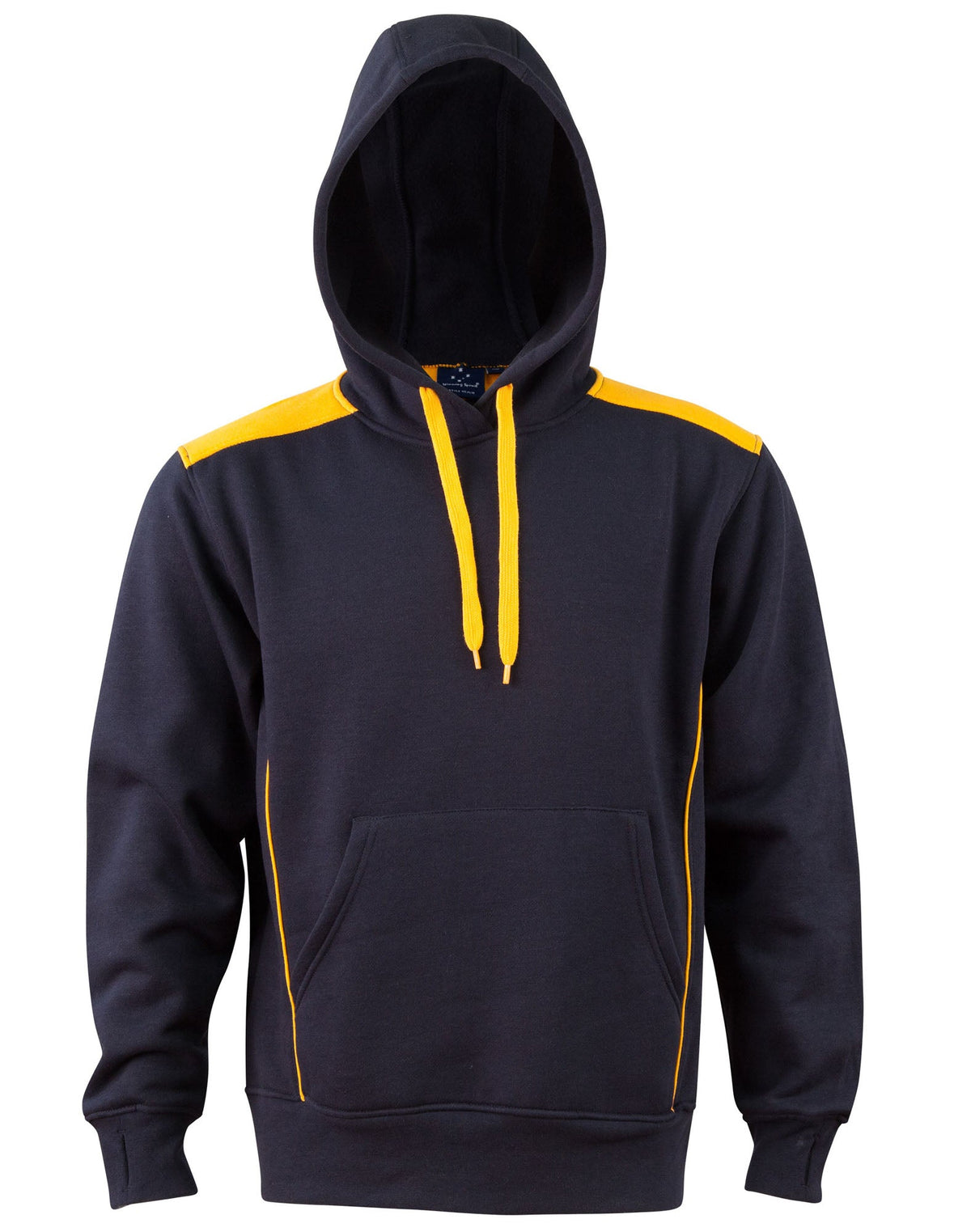 Croxton Hoodie Adult Unisex - Navy/Gold - Front