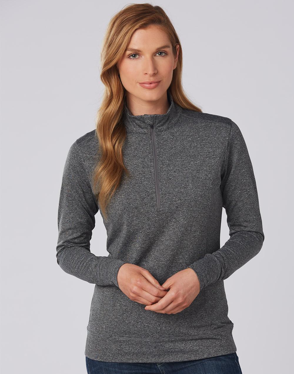 Winning Spirit Ladies' Half Zip L/S Sweat Top FL26