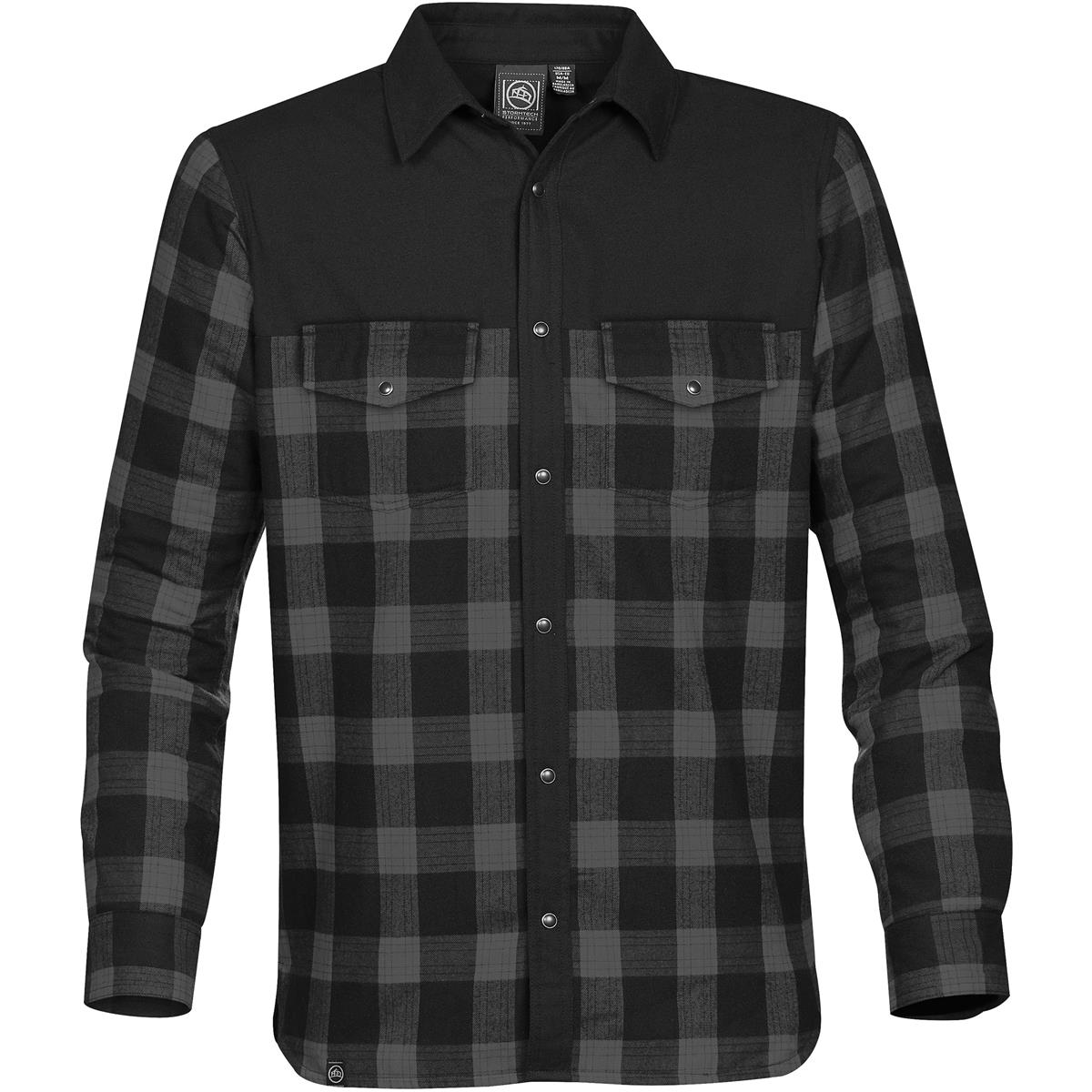 Men's Logan Thermal Shirt - Carbon Plaid - Front