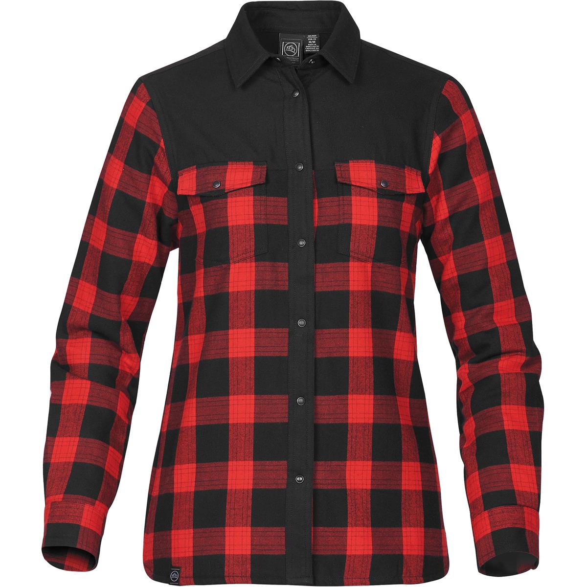 Women's Logan Thermal Shirt - Black / Red Plaid - Front