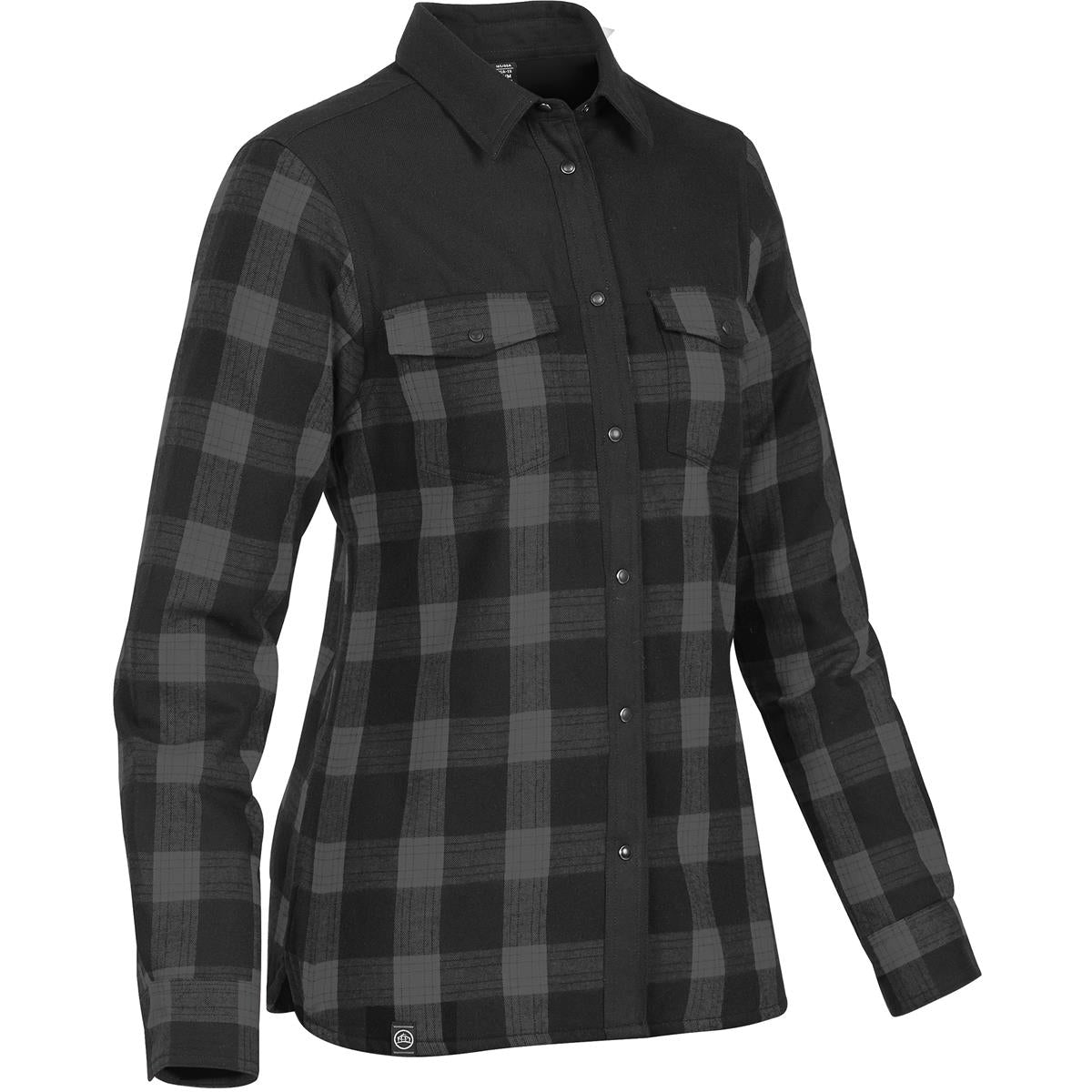 Women's Logan Thermal Shirt - Carbon Plaid - Back