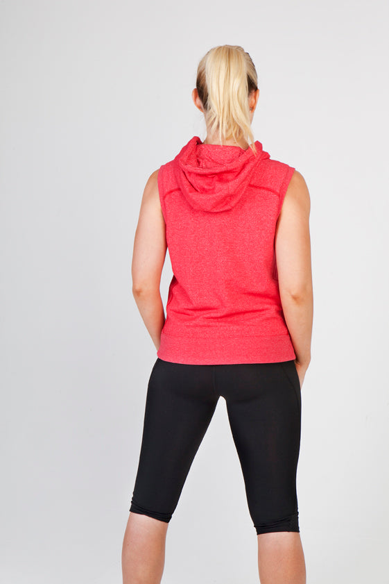 Womens/Junior Heather SLEEVELESS Hoodies - Greatness Range - view