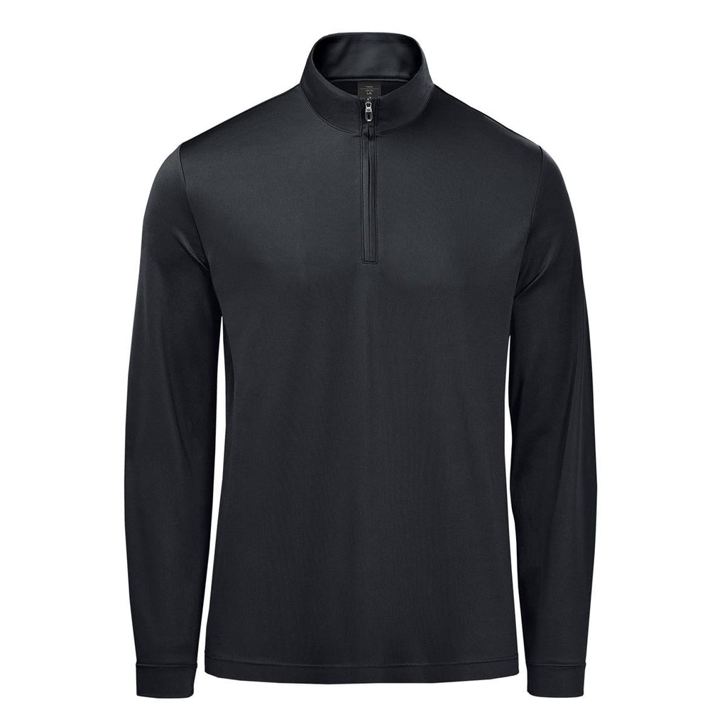 Men's Monterey 1/4 Zip Pullover - Black - Front