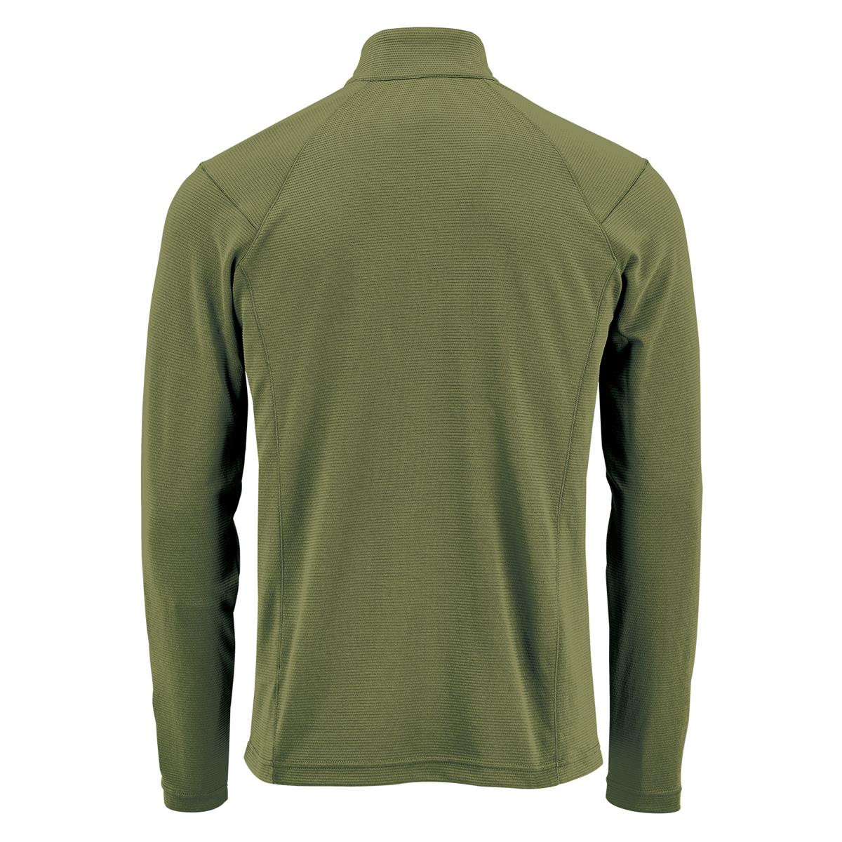 Men's Mesa 1/4 Zip Pullover - Sage Green - Back