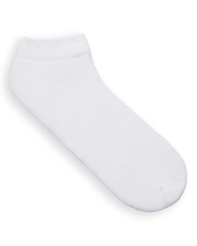 Gildan GBM0011 Men's Cotton Low Cut Sock 10 Pair Pack - White
