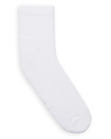 Gildan GBM0012 Men's Cotton Ankle Sock 10 Pair Pack - White