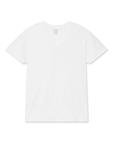 Gildan GIL1103 V-Neck Undershirt 6 Pack - White