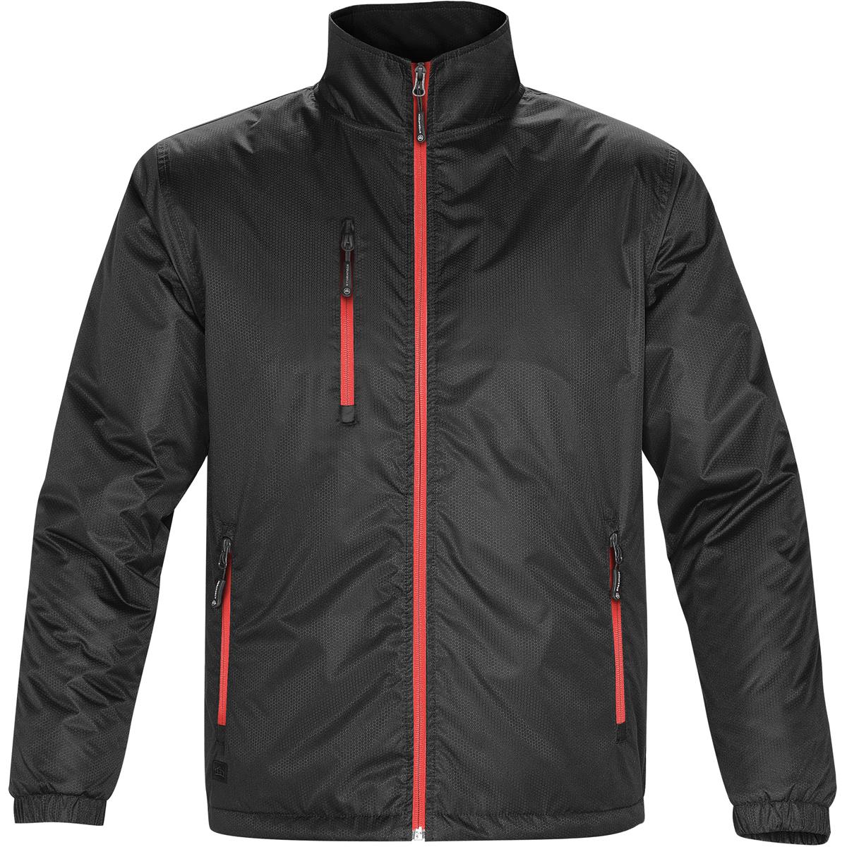 Youth Axis Thermal Jacket - Black / Sport Red - Front