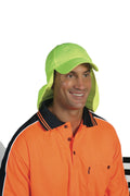 DNC Workwear HiVis Cap with Flap H023