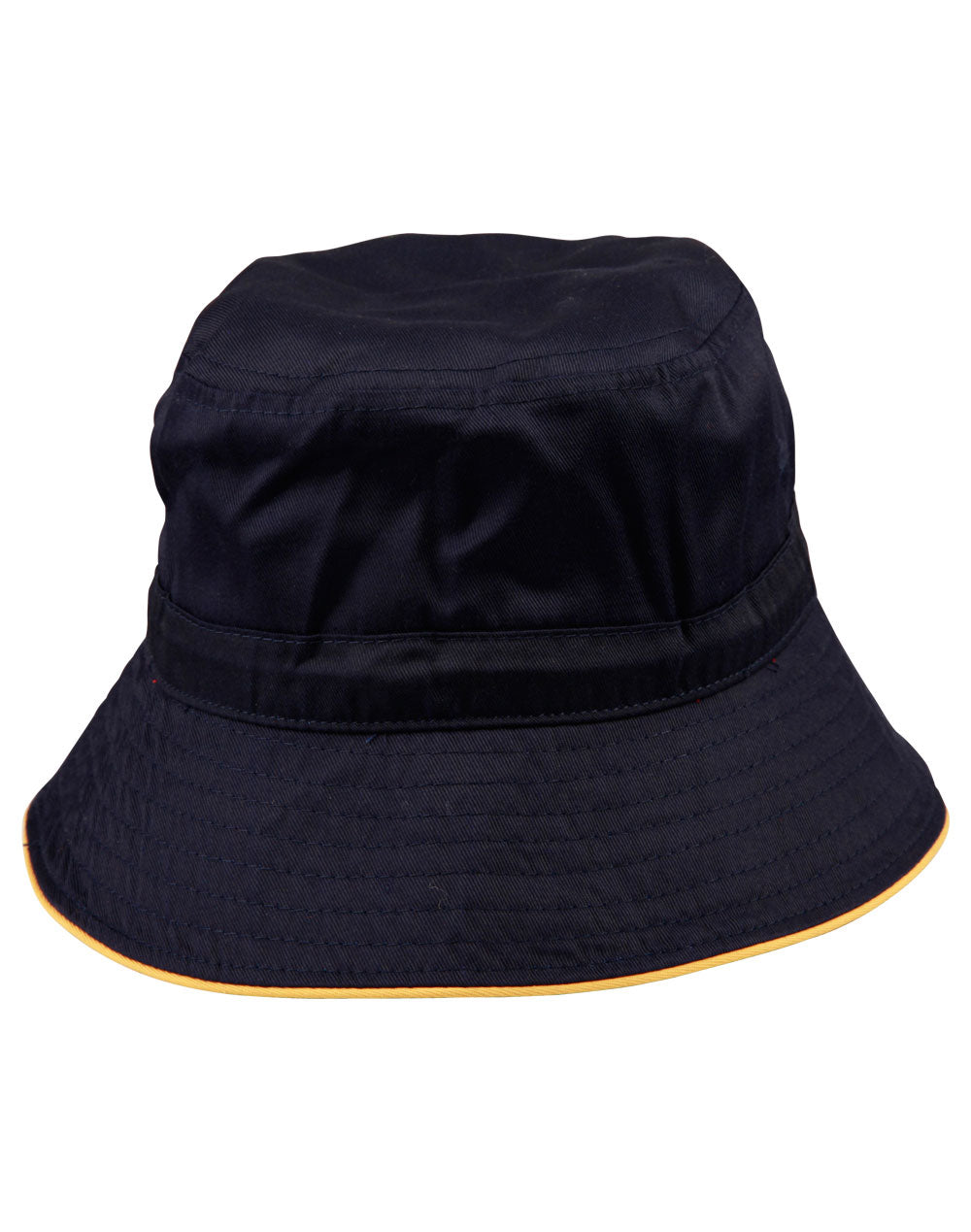 Bucket hat sandwitch+toggle - H1033 - Navy / Gold