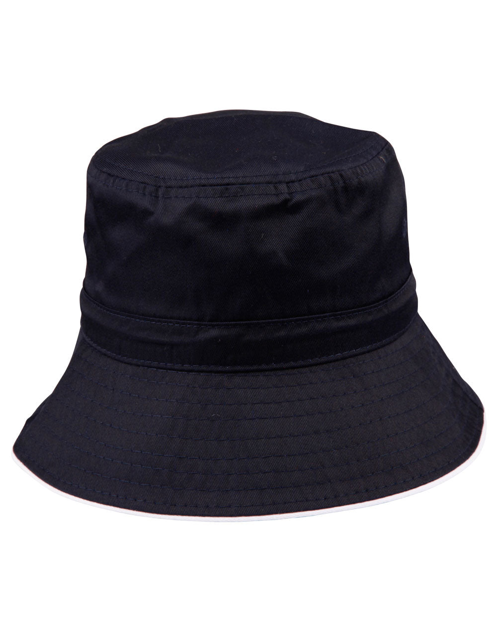 Bucket hat sandwitch+toggle - H1033 - Navy / White