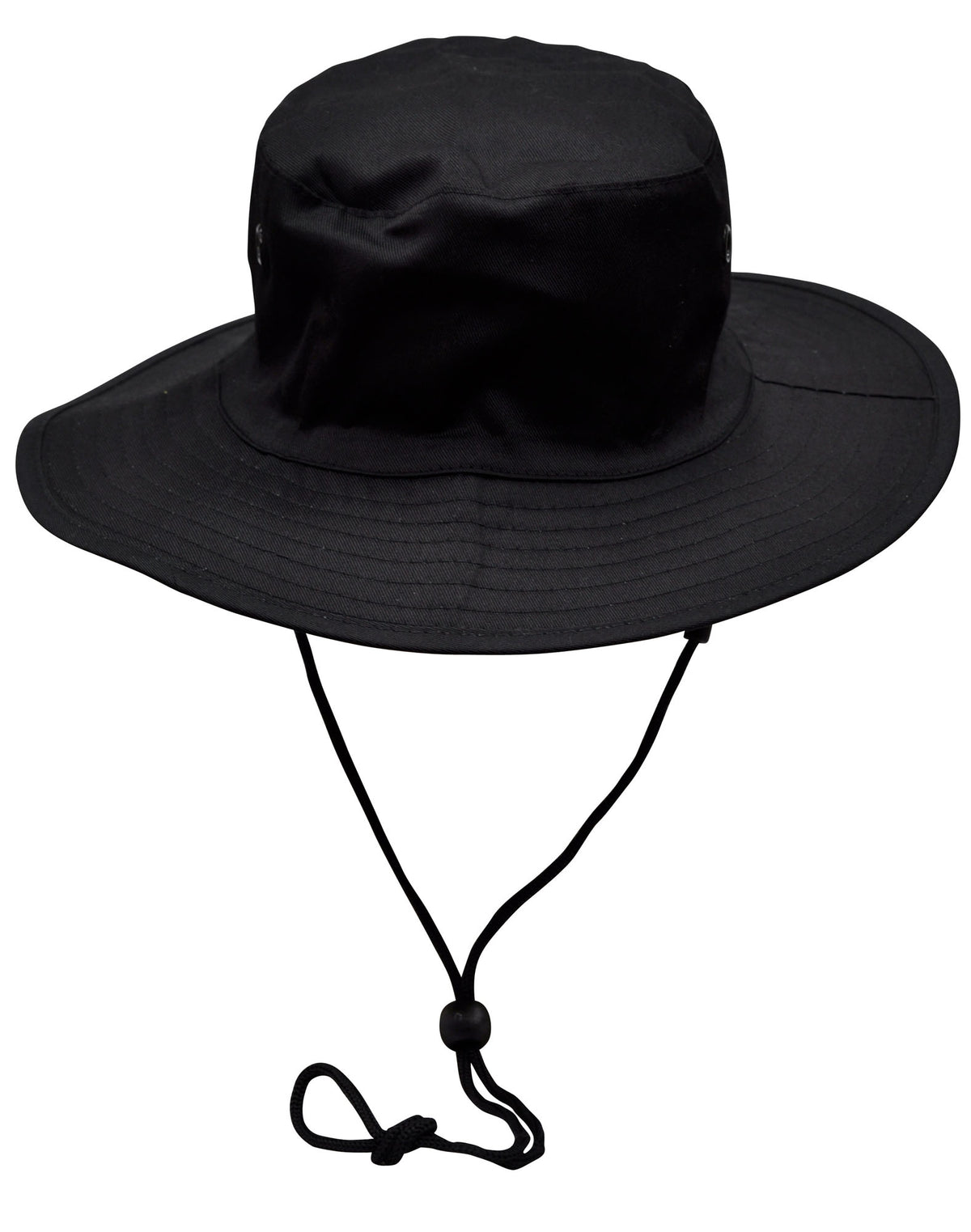 Surf hat with clip on chin strap - H1035 - Black