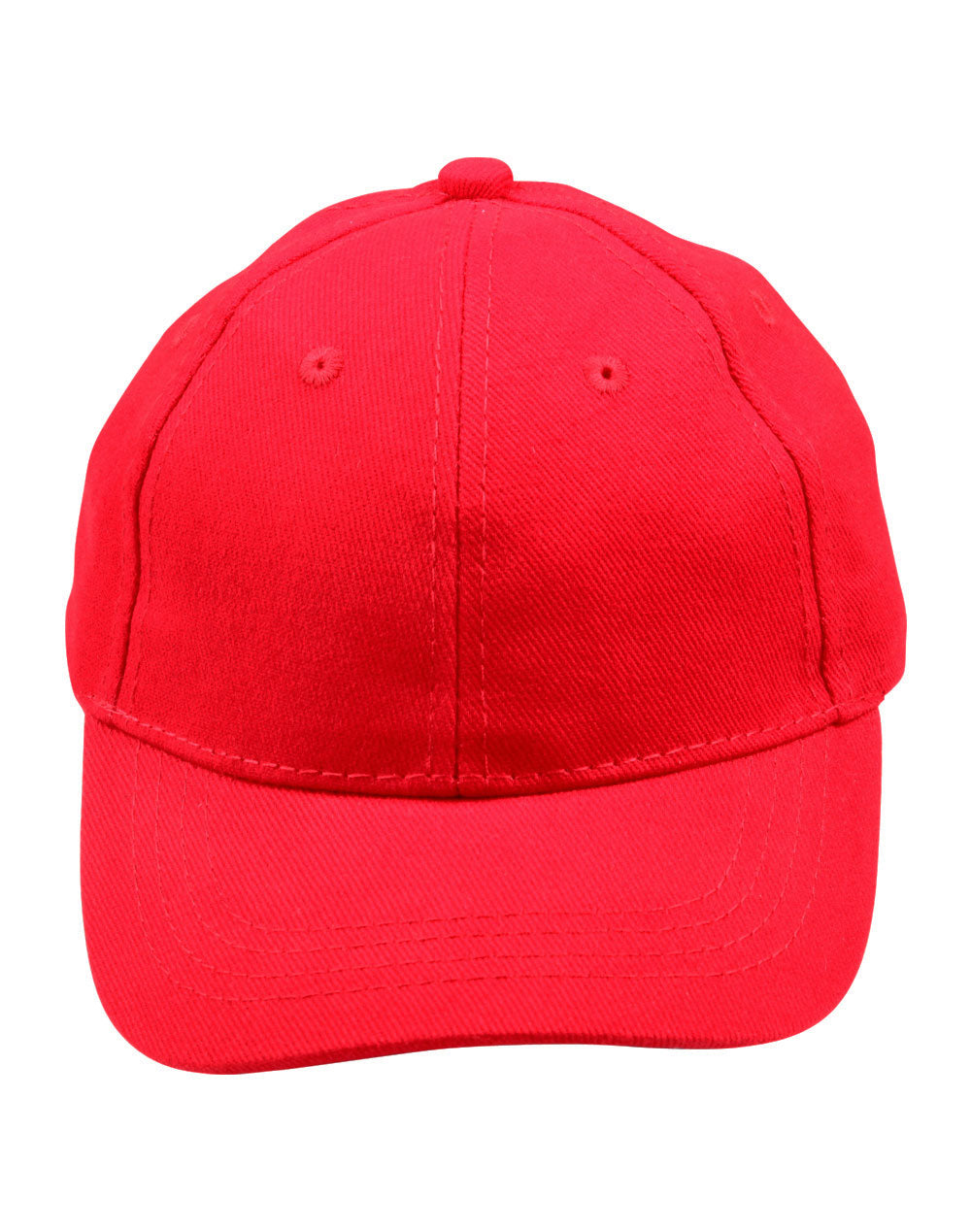 Kids brushed cotton cap - H1055 - Red