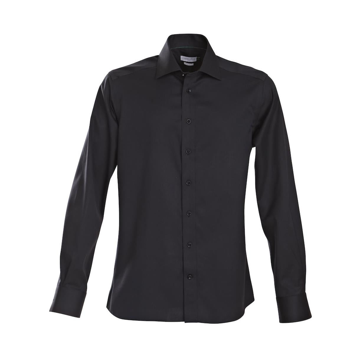 Green Bow 01 Men's Shirt - Black - Back