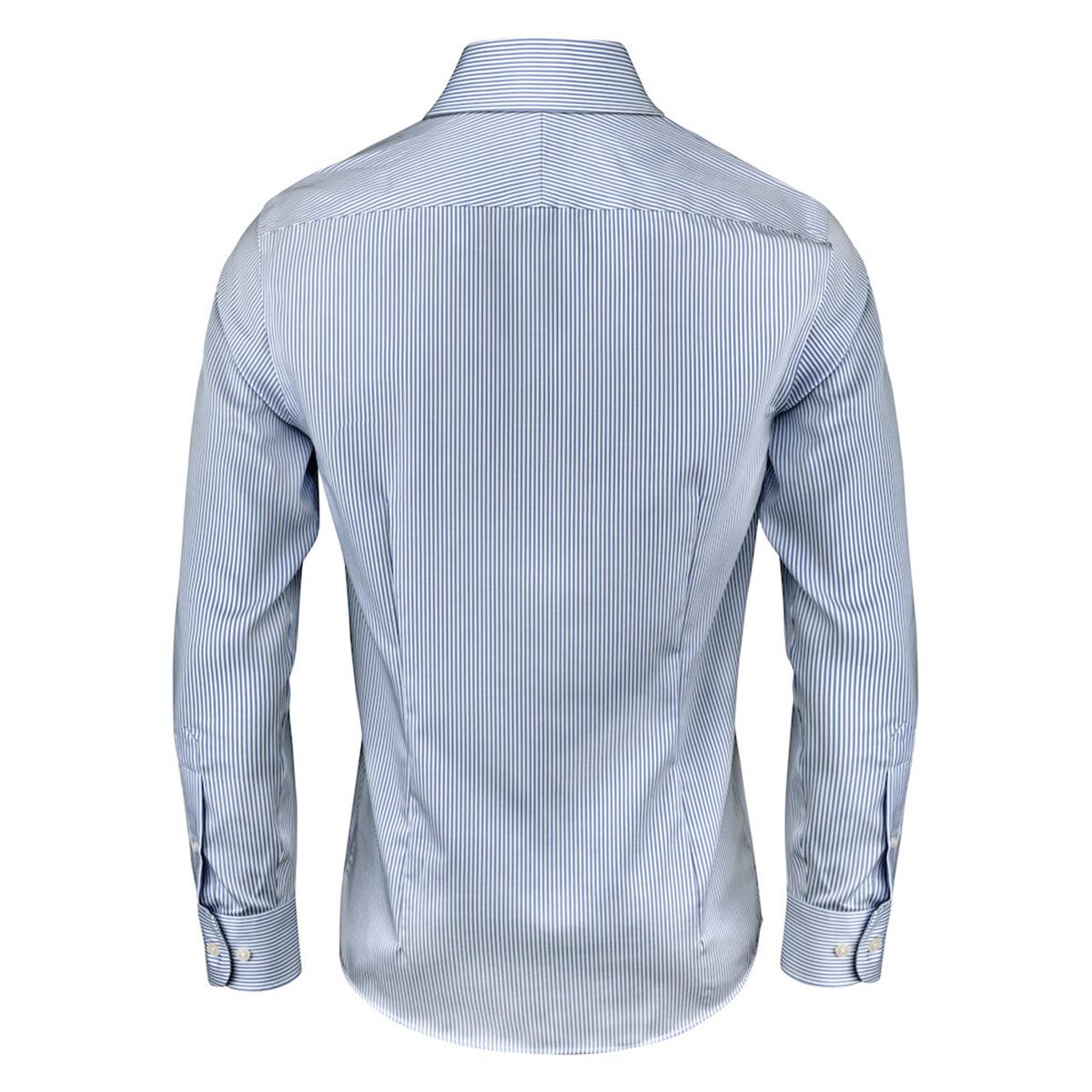 Yellow Bow 50 Men's Shirt - Navy Stripe - Back