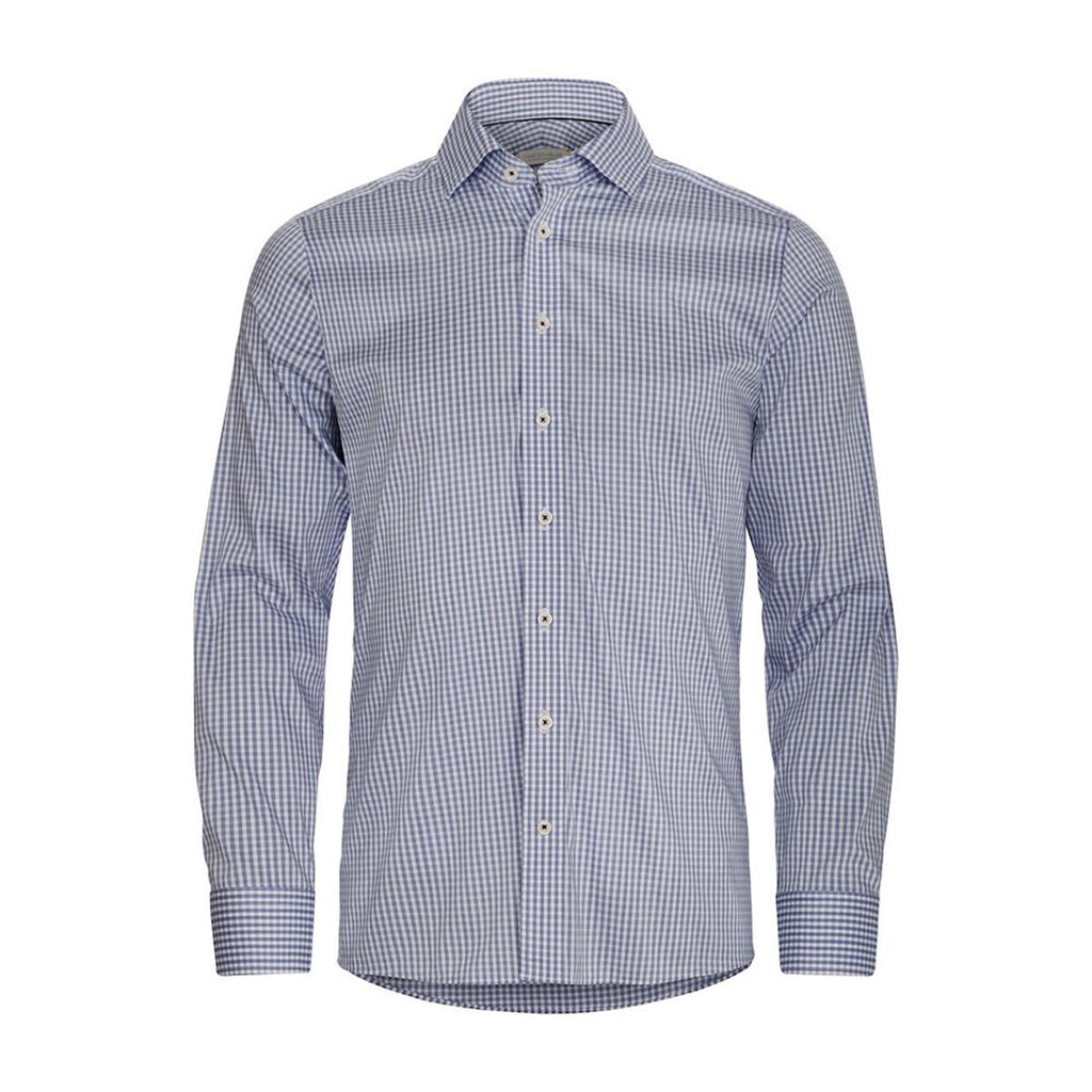 Yellow Bow 53 Men's Shirt - Navy Check - Front