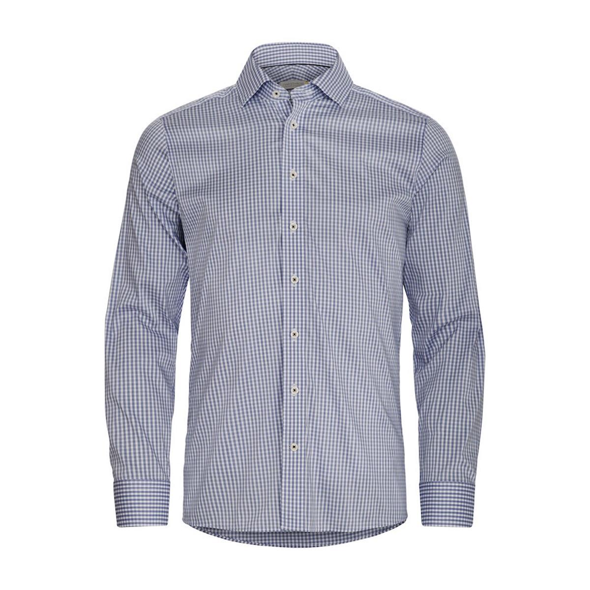 Yellow Bow 53 Men's Shirt - Navy Check - Front