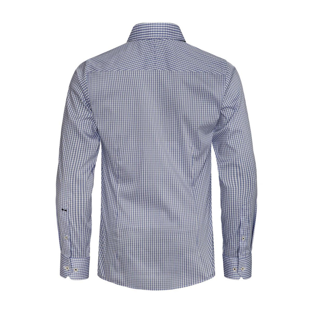 Yellow Bow 53 Men's Shirt - Navy Check - Back