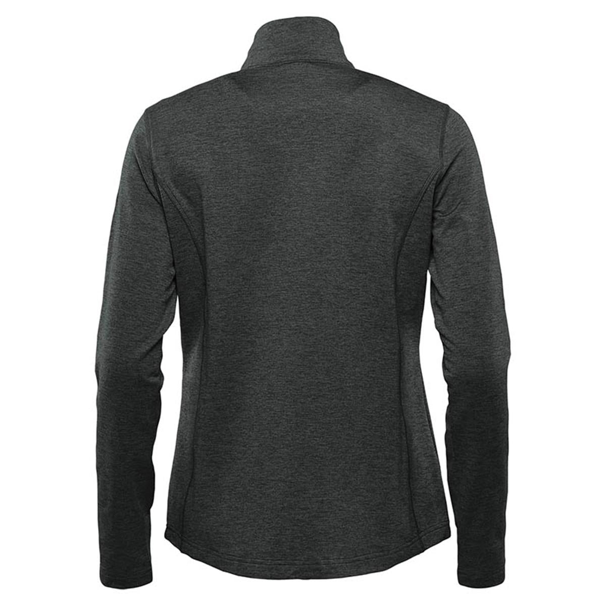 Women's Treeline Performance 1/4 Zip Pullover - Black - Back