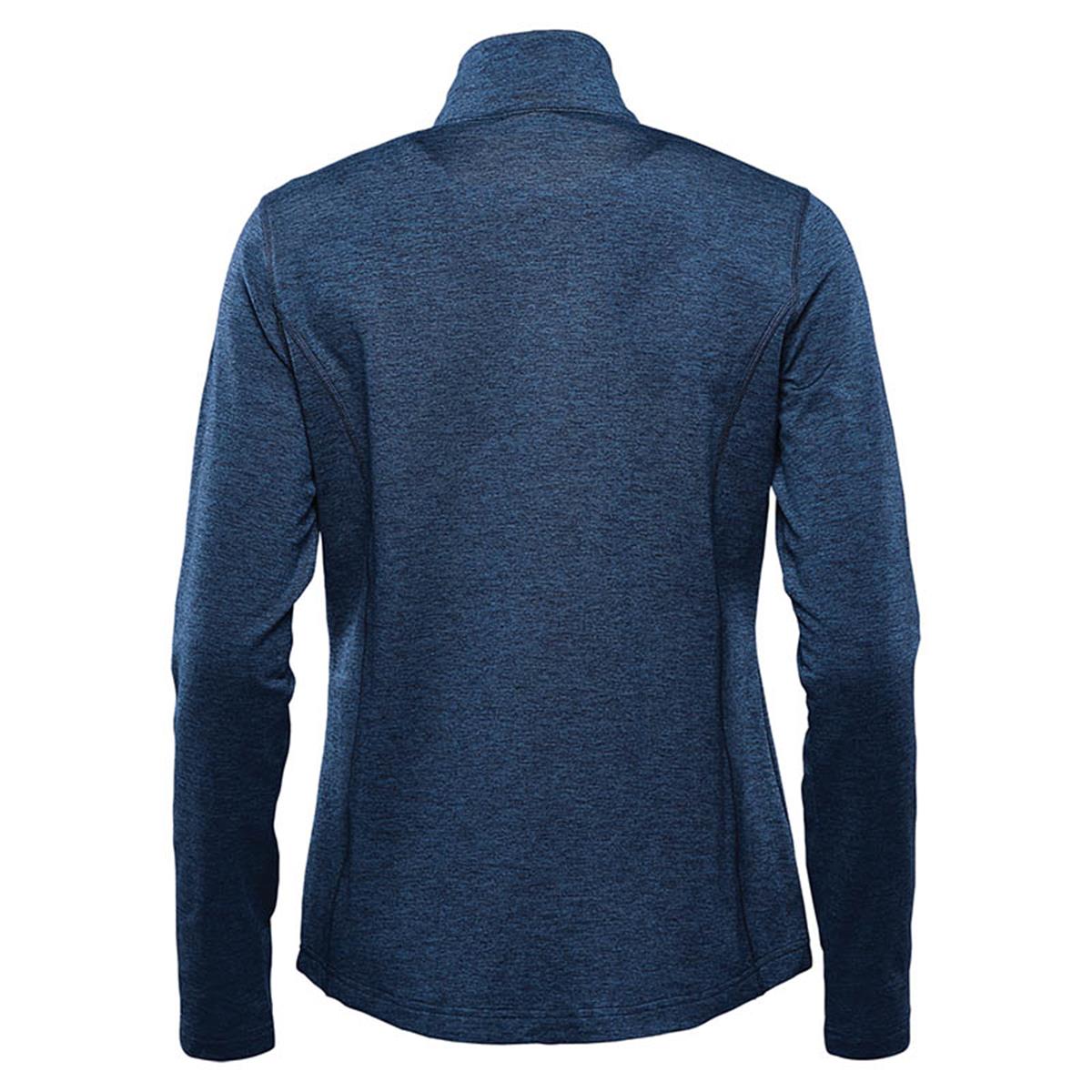 Women's Treeline Performance 1/4 Zip Pullover - Dk Navy Heather - Back