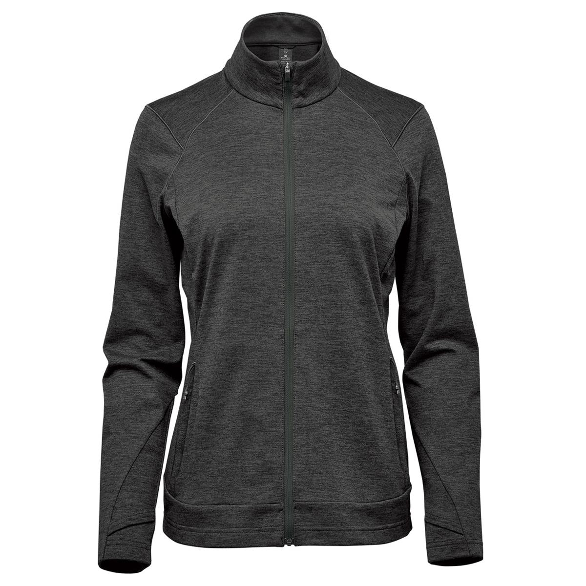 Women's Treeline Performance Jacket - Black Heather - Front