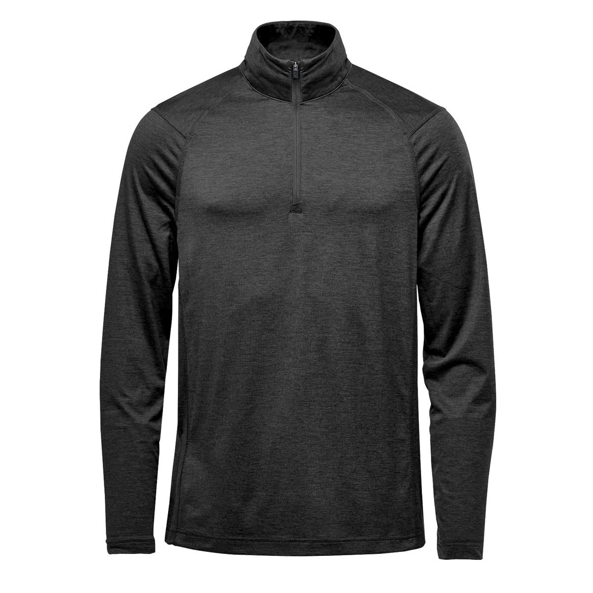 Men's Milano 1/4 Zip Pullover - Black - Front