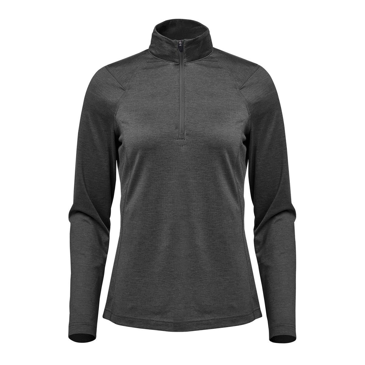 Women's Milano 1/4 Zip Pullover - Charcoal Heather - Front