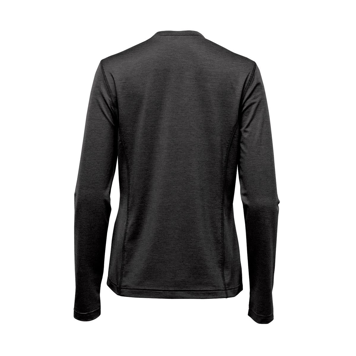 Women's Milano L/S Crew Neck - Charcoal Heather - Back