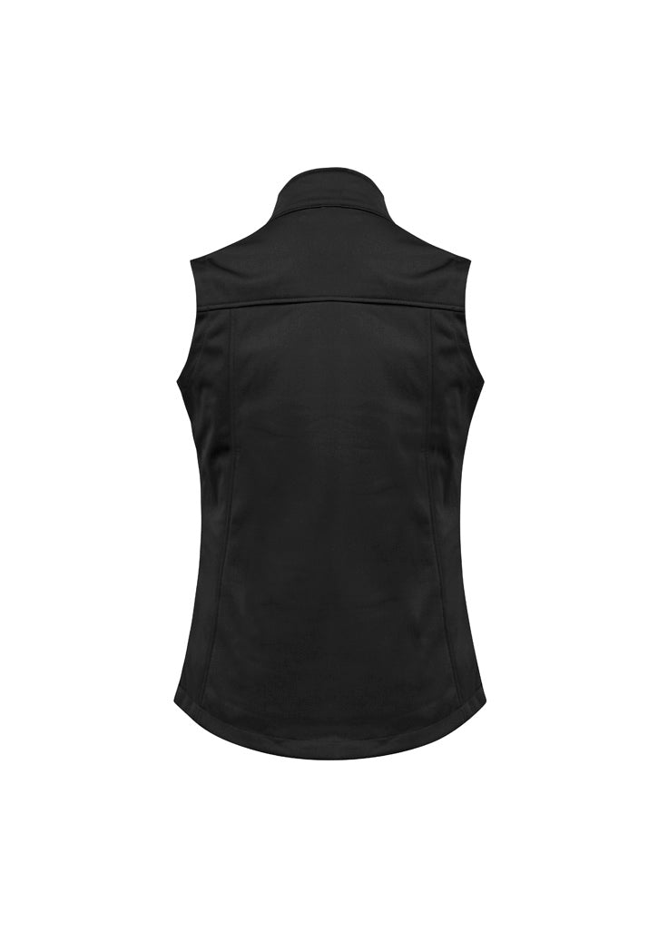 Softshell Womens Vest - Black - Back