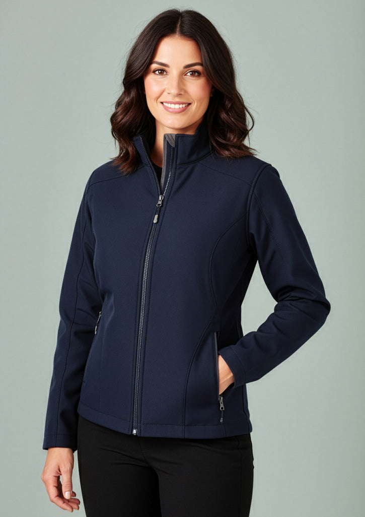 Geneva Womens Jacket - Navy/Graphite - Model