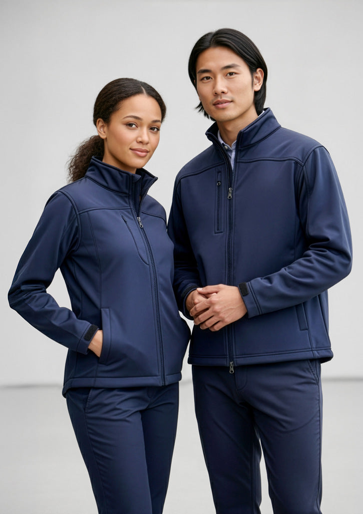Softshell Womens Jacket - Navy - Model
