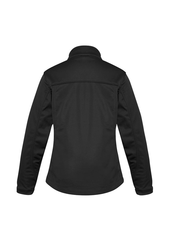 Softshell Womens Jacket - Black - Back
