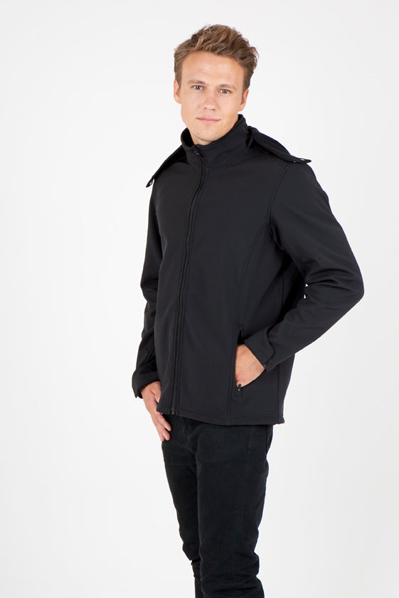 Men's Soft Shell HOODED Jacket - TEMPEST Range - view