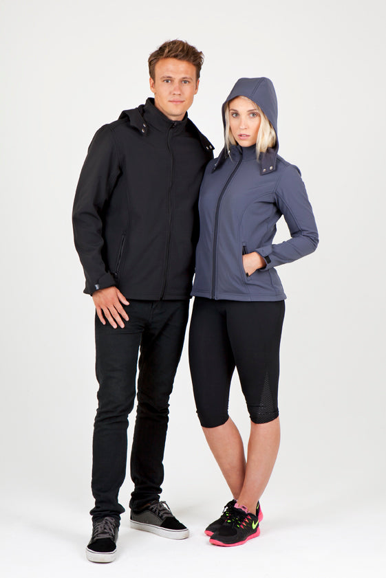 Men's Soft Shell HOODED Jacket - TEMPEST Range - view