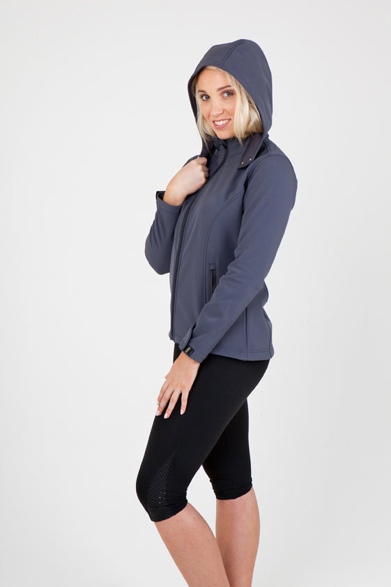 Womens Soft Shell HOODED Jacket - TEMPEST Range - view