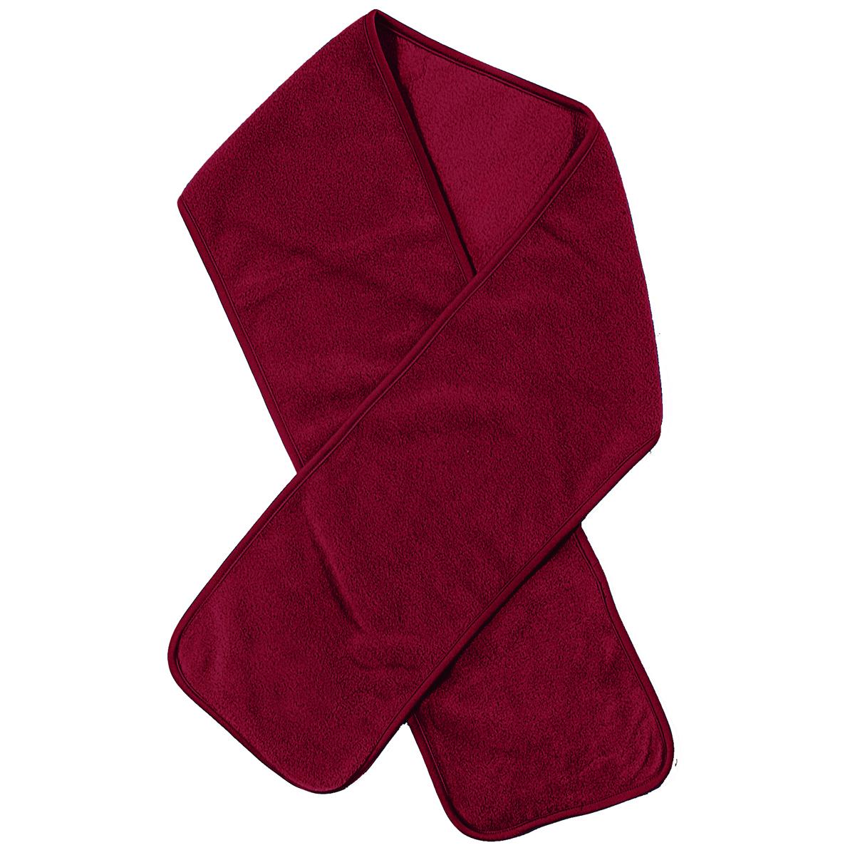 Polar Fleece Scarf - Maroon - Front