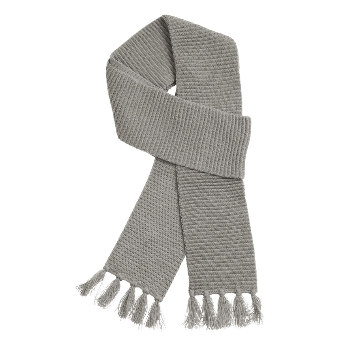 Ruga Knit Scarf - Grey - Front