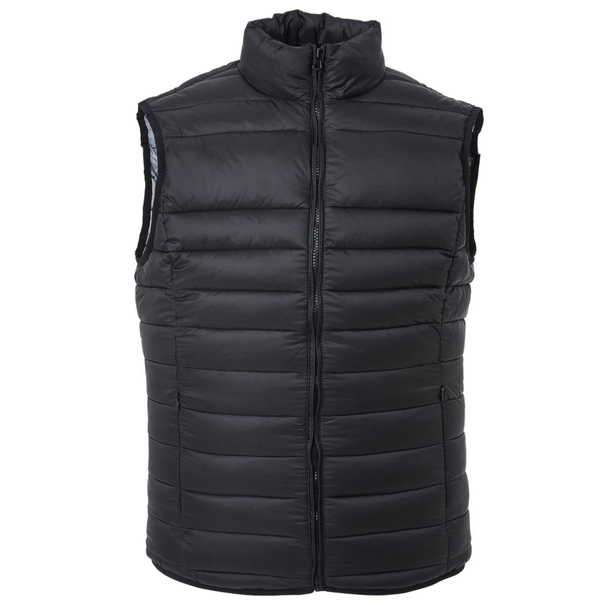 Women's Puffer Vest - Black - Front