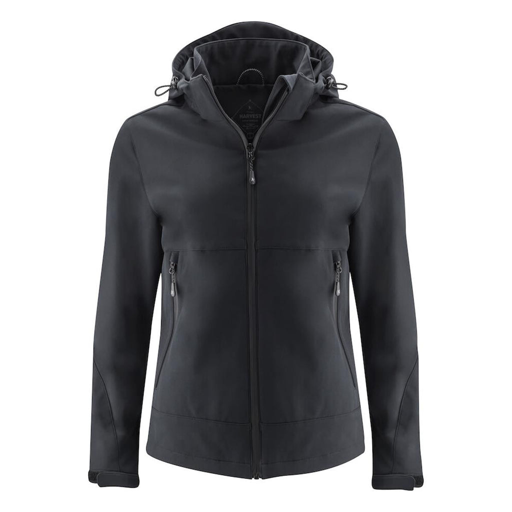 Lodgetown Women's Softshell - Black - Front