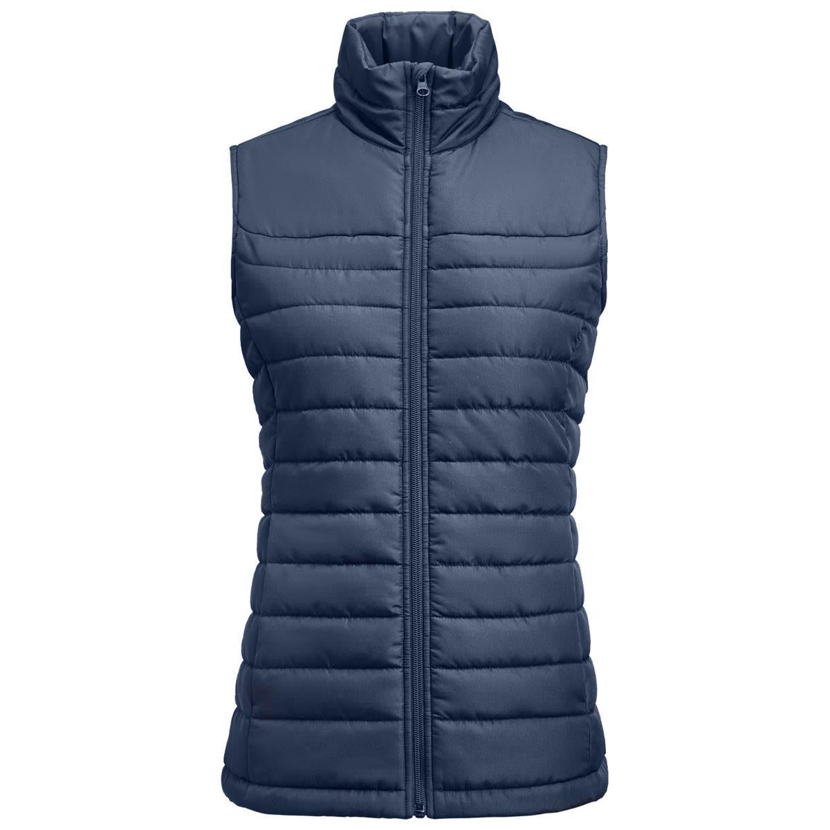Arches Women's Padded Vest - Navy - Front