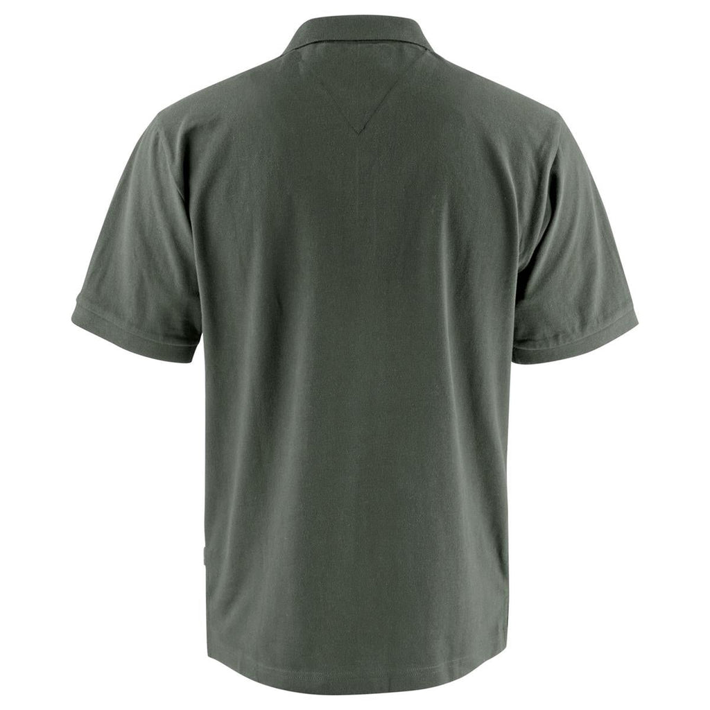 Neptune Regular Men's Cotton Polo - Anthracite - Back