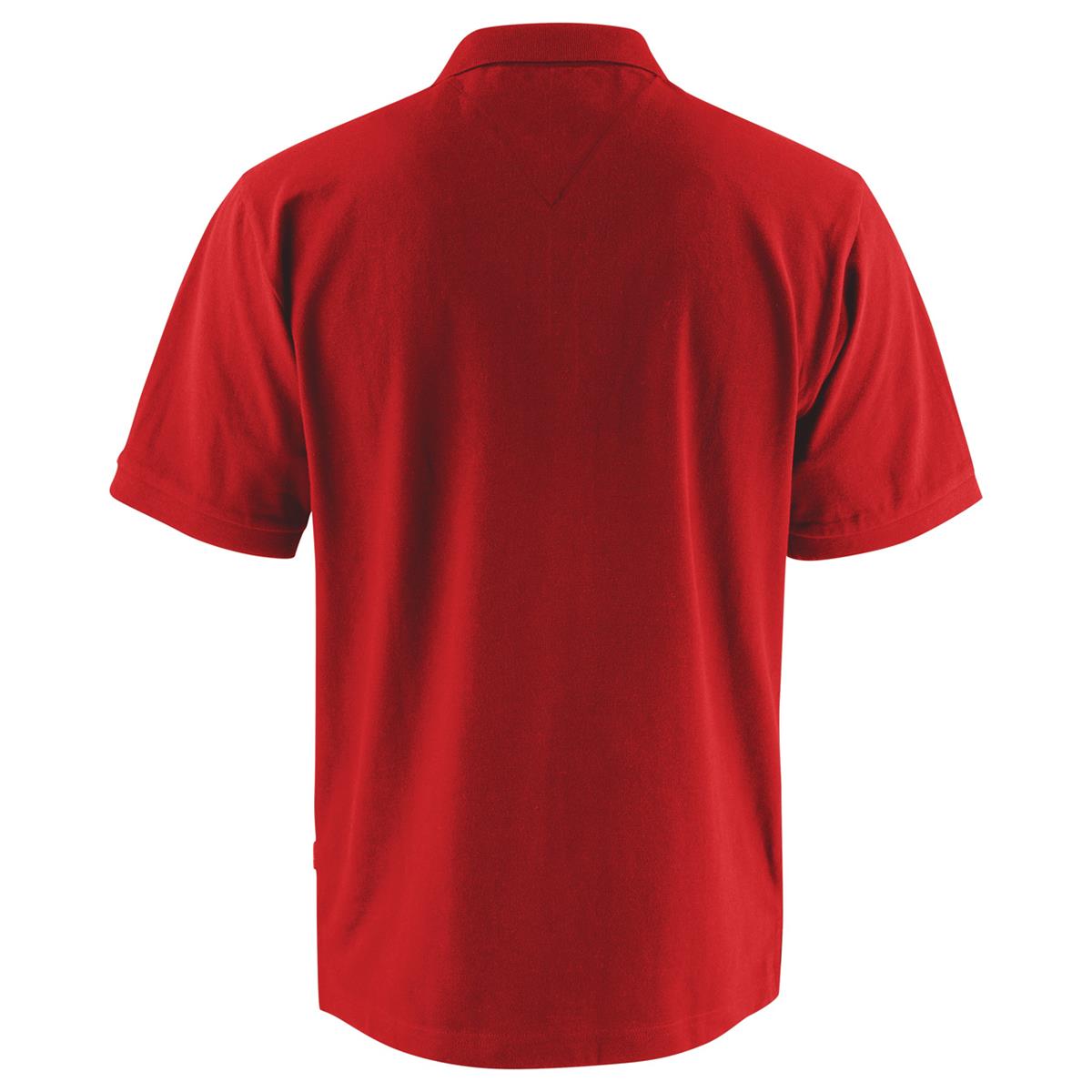 Neptune Regular Men's Cotton Polo - Red - Back