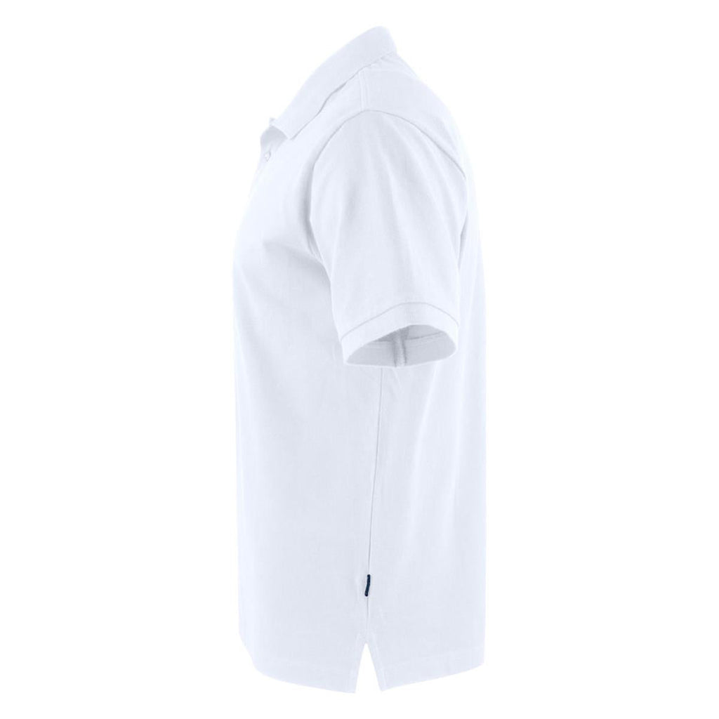 Neptune Regular Men's Cotton Polo - White - Back